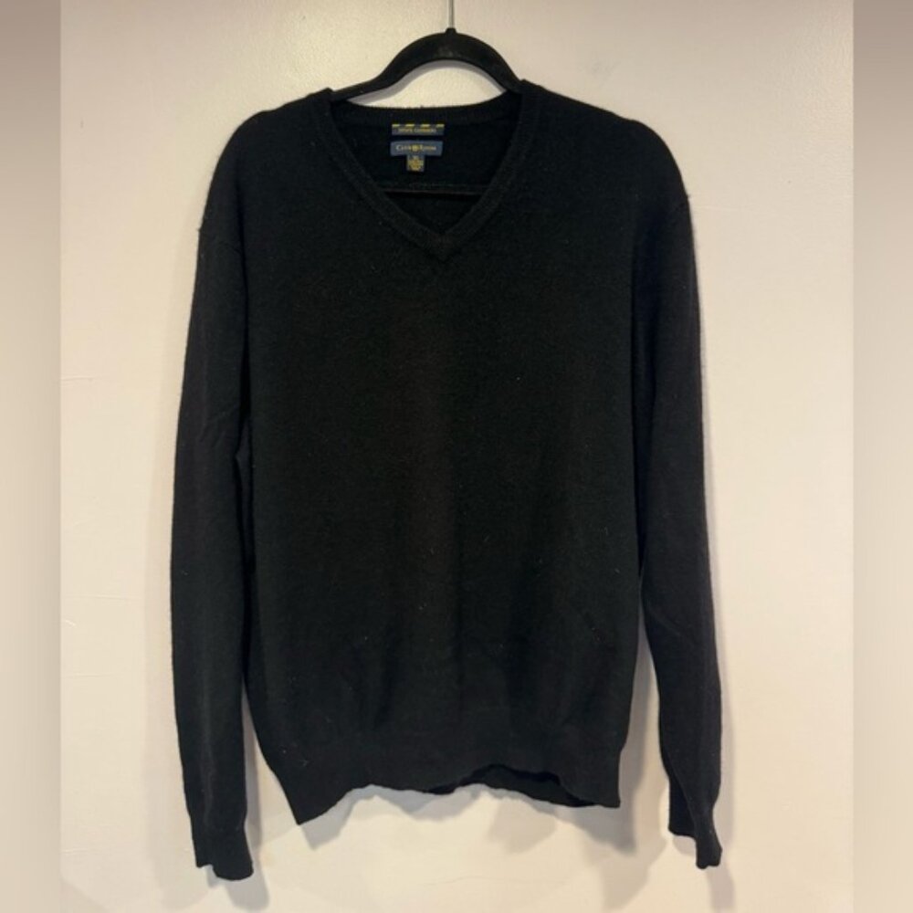 Black club room 100% cashmere sweater